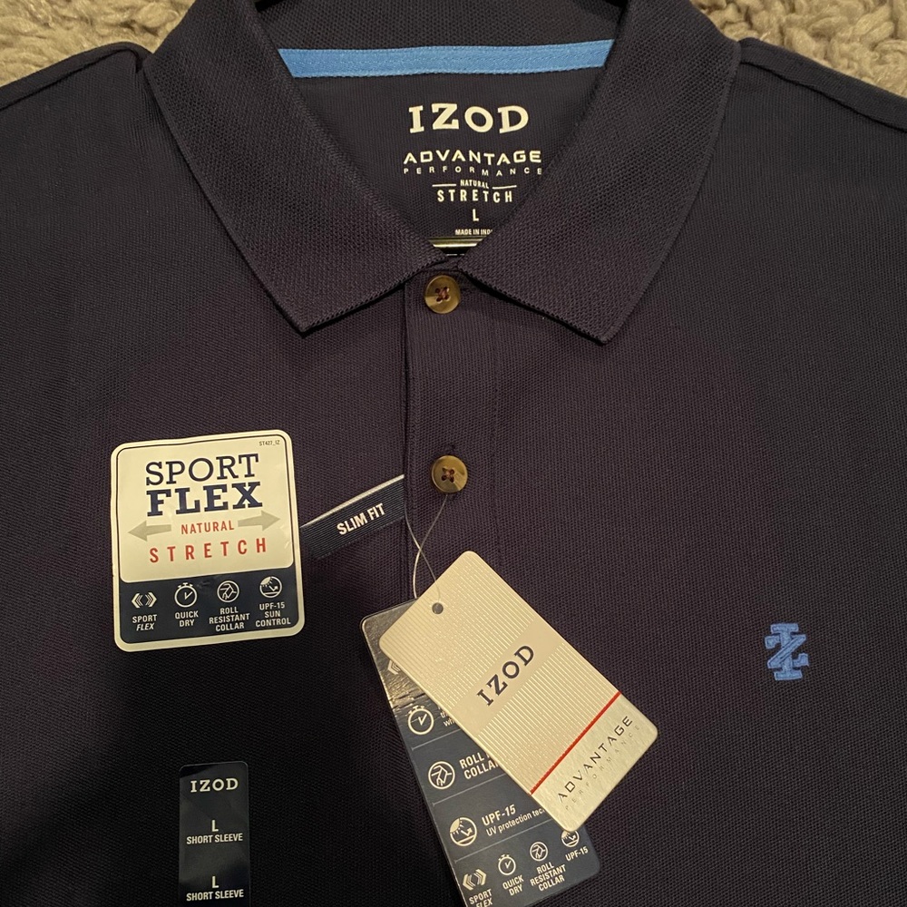 Navy IZOD polo - Large